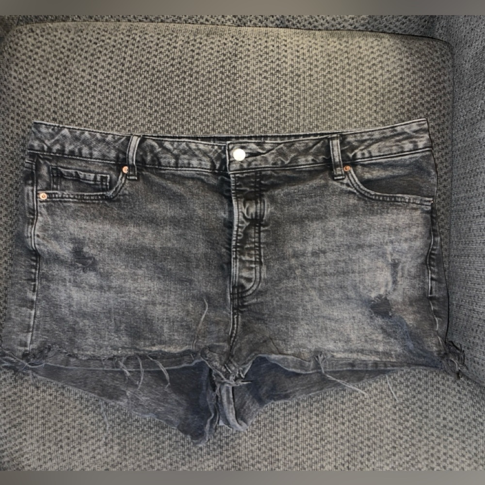 Old navy O.G. Straight high rise Black/grey shorts